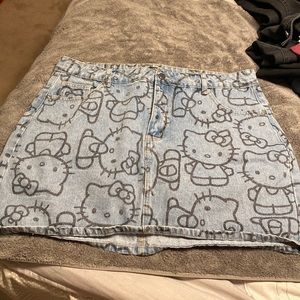 Hello Kitty Jean Skirt